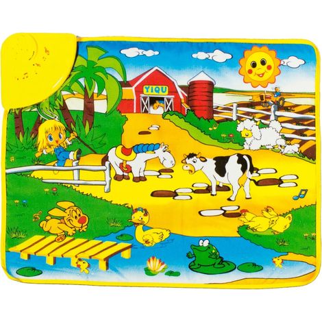 102194 Alfombra musical juego interactivo para bebés melodias y sonidos 58x 48cm  Modelo: Granja