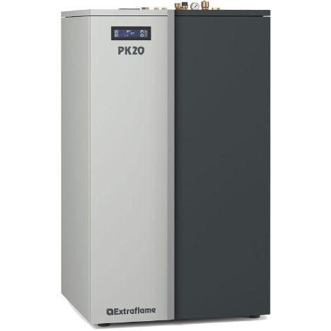 La Nordica Extraflame caldaia a pellet PK 20 grigia 5,7-20,0 kW 20,00kW H2O 573 m riscaldamento acqua e termosifoni (1/3)