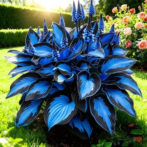 Catherine – Hosta 100 variétés – feuillage coloré – choix luxuriant pour accents de feuilles – Exposition mi-ombre à ombre