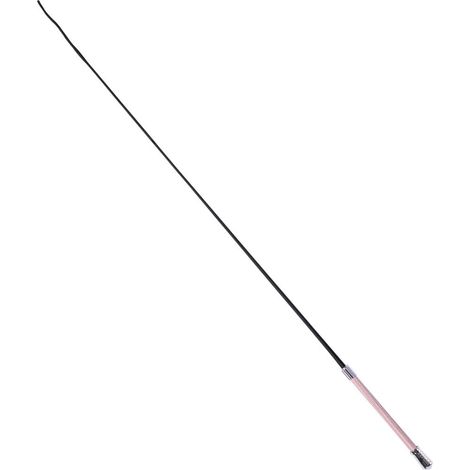 110 cm, nero: Frustino da dressage con strass sul pomello modello Royal