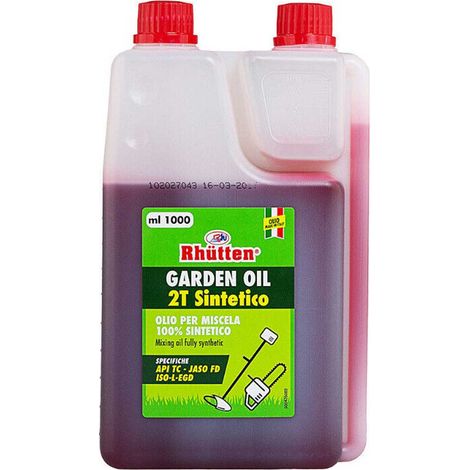 Olio Garden Sintentico 2T 100 ml - 1 lt Rhutten - size 100 ml