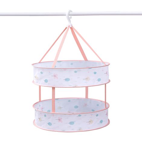 Séchoir pliable à suspendre double couche, filet de séchage mural multifonctionnel pour vêtements, 48 cm, arbre coloré (1/5)