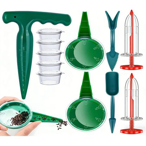 Semeur manuel mini ensemble de semis, outil pratique pour semer les graines dans le jardin et potager domestique