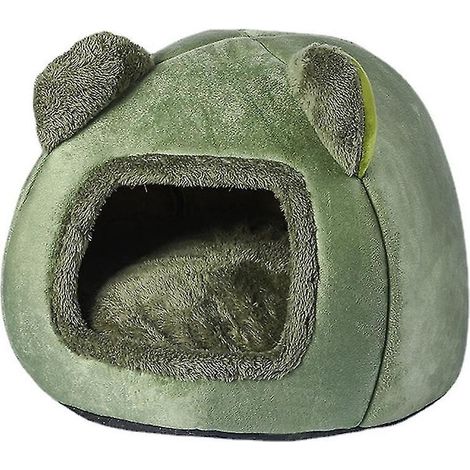 Warme Hundehütte für den Winter, herausnehmbare und waschbare Hundehütte, Winter-Hundebett, niedliches Cartoon-Design