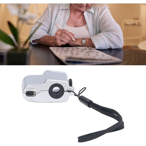 Tragbare Lupe zur Antiquitätenbegutachtung, leistungsstarkes Mini-Mikroskop, 55-fache Vergrößerung, mit LED-Beleuchtung (1/5)