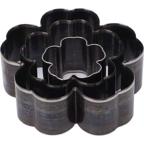 3-teiliges Blumenschneider-Set aus legiertem Stahl, scharfe Hohlwerkzeuge (1,2 Zoll, 2 Zoll und 2,8 Zoll) für handgefertigte Lederprodukte (1/5)