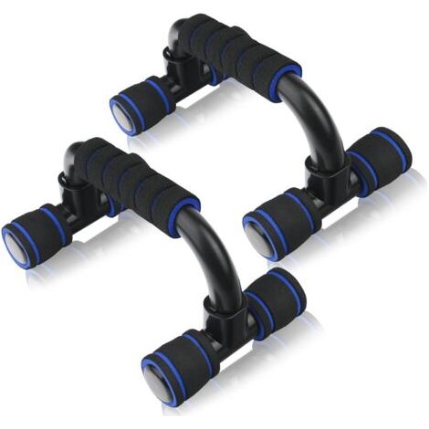 QORVA-Poignées de Pompe, 1 Paire Antiglissante Push Up Bars, Poignées d'appui Accueil Salle de Gym Exercise de Formation, pour Musculation des Bras Épaules Poitrine Dos Triceps Pectoraux (1/5)