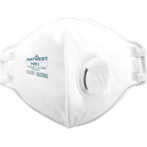 Mascarilla Dolomite plegable con válvula, FFP3 P351 (pack 20 uds) (1/2)