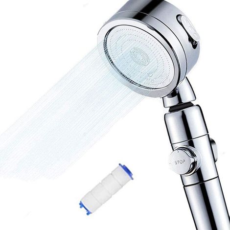 Japan with shaking head, pressurized hand shower, water-saving upgrade model, electroplated, complete with a filter element (1/5)
