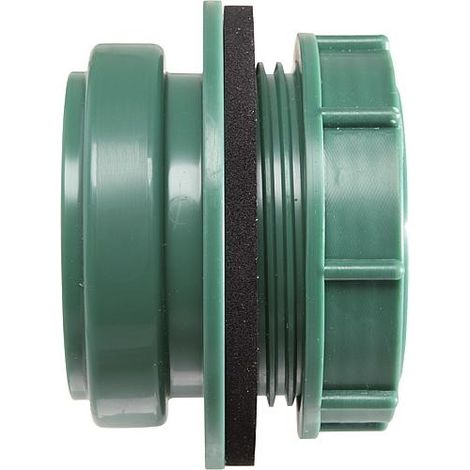 Manchon à visser DN50, vert pour couvercle de nettoyage, stabilisé aux UV (1/2)