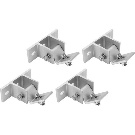 Pieds de Fixation en Aluminium pour Panneaux Solaires, Support Toiture Antirouille - Lot de 4 (1/5)