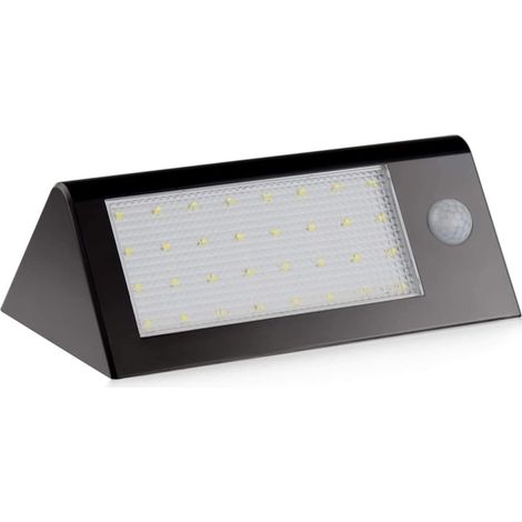 étanche IP65 Super Bright 400 Lumens 32 LED lampe solaire détecteur de mouvement, Lumière de sécurité pour Porte, Entrée, Chemins, jardin ,Patios(noir) (1/5)
