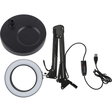 Lampe loupe LED de bureau pour Salon de manucure, loupe 5X, Eyeliner, manucure, tatouage, lumière de beauté. (1/5)