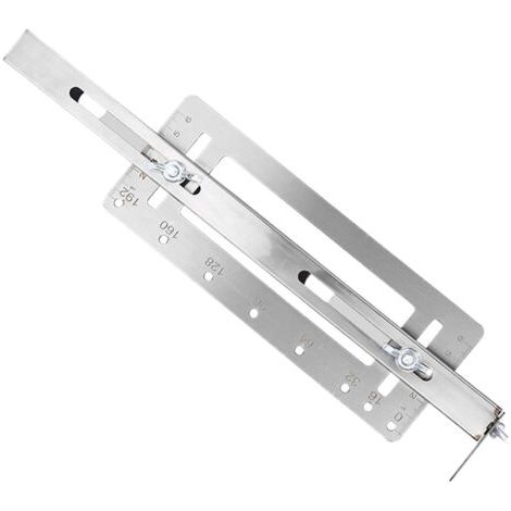 Gabarit de porte d'armoire, localisateur en acier inoxydable, poinçon de poignée de meuble, guide précis, construction robuste, (32,99 x 8,9 x 3,18 cm), idéal pour les besoins d'installation de (1/5)