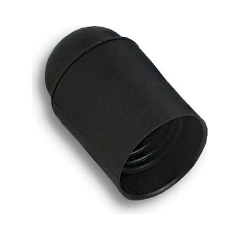 PORTALAMPADA CAMICIA LISCIA - RESINA NERO E27 M10X1- 25 pezzi