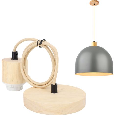 Suspension E27, E27 Porte Lampe Suspension, E27 Pendentif Suspendues Accessoires, pour Éclairage au Plafond Salon, Chambre 220V (1/5)