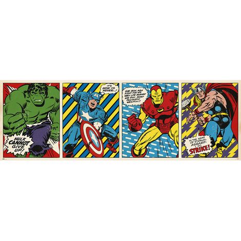 Porta poster marvel trittico di fumetti