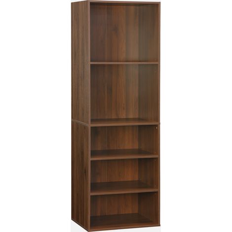 Modulo guardaroba decorazione legno 5 ripiani