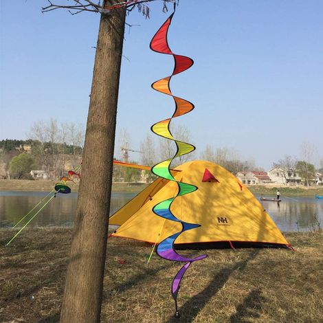 tournante Arc-en-| 4 pièces de Manches à air Arc-en-pour décoration de Jardin et Cour | Moulinet en bouclé | pour Le Jardin la Terrasse Le Porche Le Balcon Camping Les Vacances Le
