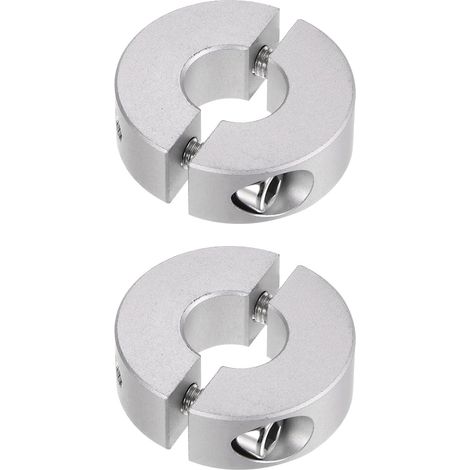 BEBUSINGOTO Anillo de ajuste de 2 piezas, tope de eje, tope dividido doble para abrazadera de tornillo de collar de eje de 14 mm, diámetro exterior de 35 mm, ancho de 12 mm, cuña de sujeción de posic (1/5)