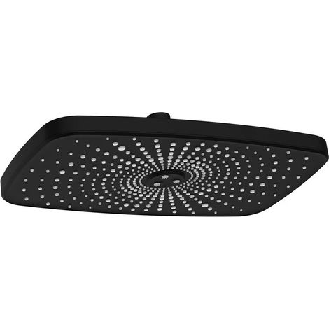 Soffione Square nero 30x19 cm 1 getto (1/3)