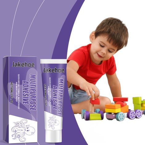Colle multi-usages pour coller le bois, le métal, la céramique et le plastique imperméable et sans clous – 60 ml -- AUTLEAD (1/5)