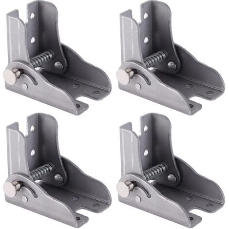 4 PCS Pied Table Rabattable Office SuppliesVerrouiller Extension Table Lit JambeChaud en Acier Laminé Canapé-Lit Pliant Pied Épaisseur Meubles Accessoires Office Supplies