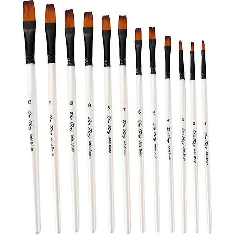 12 pinceaux pour aquarelle (1/3)