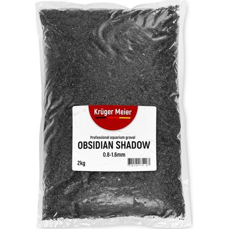 Sabbia per acquario Kruger Meier Obsidian Shadow 0,8-1,6 mm - 2 kg (1/5)