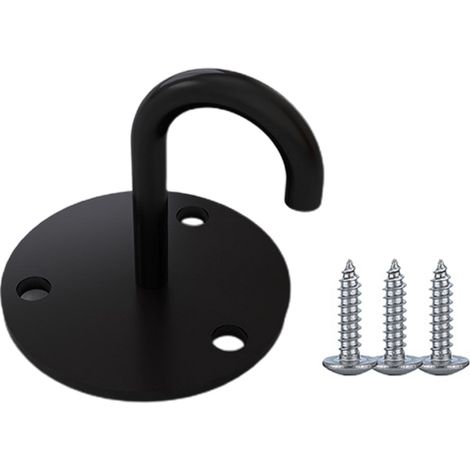 Ancrage Murale Pour Bandes De Resistance - En Fer Avec Finition Electrodeposee - Pour Entrainement Corporel Et Suspension - 1 Piece (1/5)