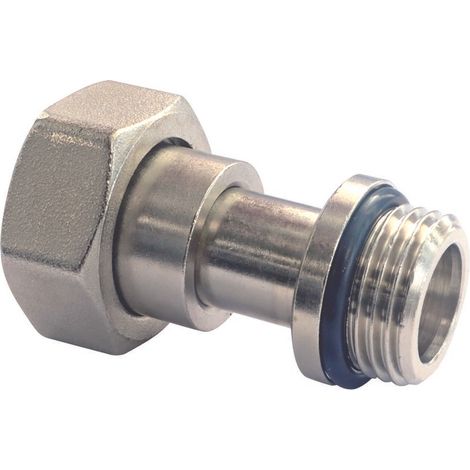 Raccord télescopique 15/21 – Filetage femelle 1/2' – Fixation mâle – Étanchéité avec joint torique intégré – Pour équilibrage hydraulique (1/2)