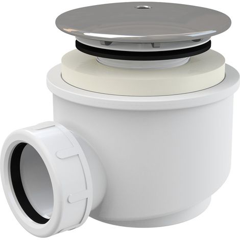 Alca - Set de desagüe para platos de ducha, desagüe lateral, cromado A47CR-60 (1/3)