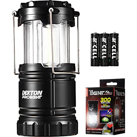 Dekton Cob Led Collapsible Camping Lantern Fishing Work Lamp Light 300 Lumens (1/5)
