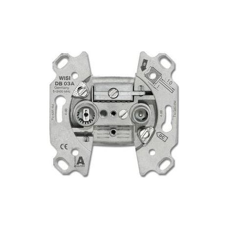 Busch-Jaeger 0230-101 Antennensteckdose grau kompakt (1/5)