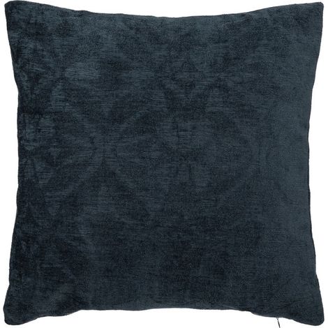 Coussin Déco "Zuri" 40x40cm Bleu (1/2)