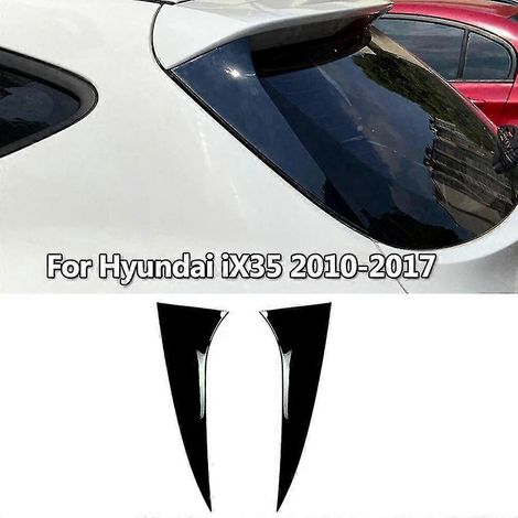 Heckscheiben-Seitenspoiler aus ABS, glänzend schwarz, Canard-Splitter für Hyundai iX35 2010-2017, Auto-Ersatzteil