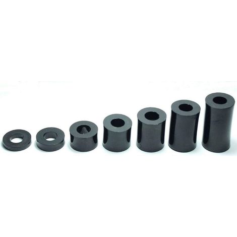 Cyclingcolors – Lot de 20 entretoises en plastique M6 – Diamètre 10mm – Hauteur 26mm – Résistance optimale pour projets de bricolage