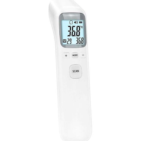 Thermomètre frontal infrarouge numérique sans contact pour adultes, bébés et usage médical - Écran LCD, mesure de la température corporelle, appareil de santé (1/4)