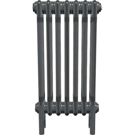 Bircham - Bare Metal Lacquer 3 Column Radiator H600mm  x W339mm