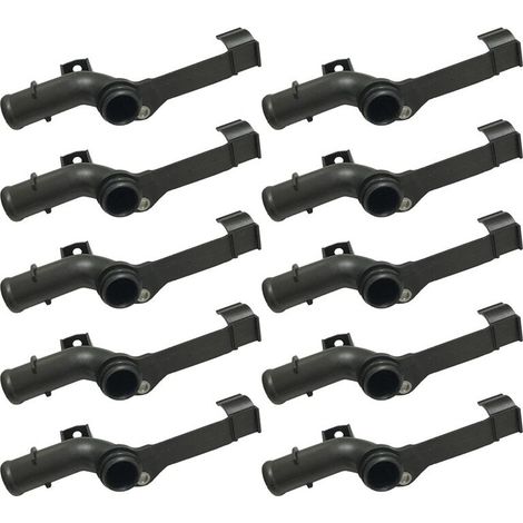 10x Schwarze Kunststoff-Motorwasserleitungen für Ölkühler für C230 W203 M271