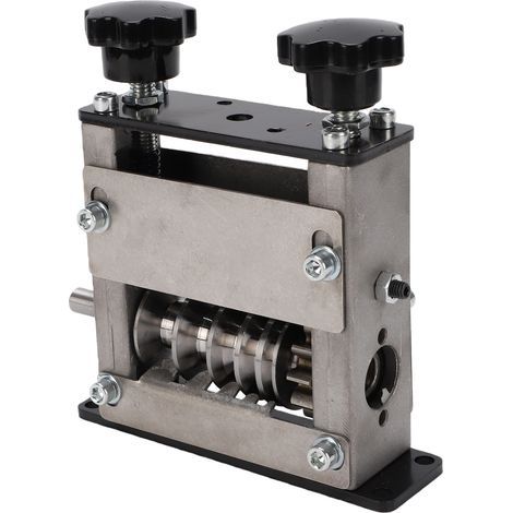 Dénudeur de fil manuel, Machine à dénuder, outil pour fil de ferraille de 1 à 17mm, dénudeur de câble alimenté par perceuse, restes d'argent manuel + perceuse (1/5)