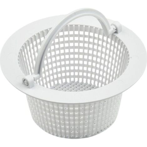 Runder Skimmerkorb für Aufstellpools – Durchmesser 16 cm – Weiß