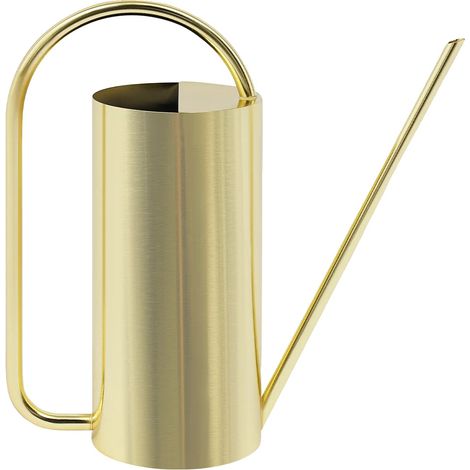 Arrosoir, Long Bec, Design Résistant à la Rouille, Or (1/2)