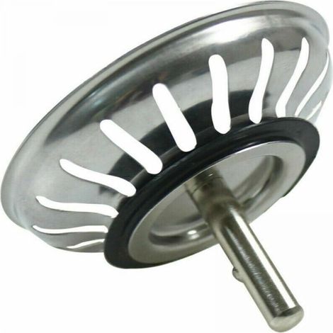 piece. Basket filter for sink of kitchen 79,3 mm - Filter universal stainless steel, cap of basket retractable, washable to the wash-dishes, anti-obstruction and anti-overflow. (1/4)