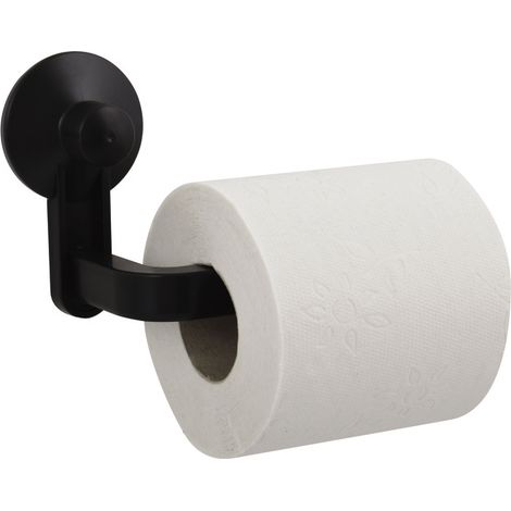 Portarrollos de Papel Higiénico de PVC Negro con Ventosa MSV (1/3)