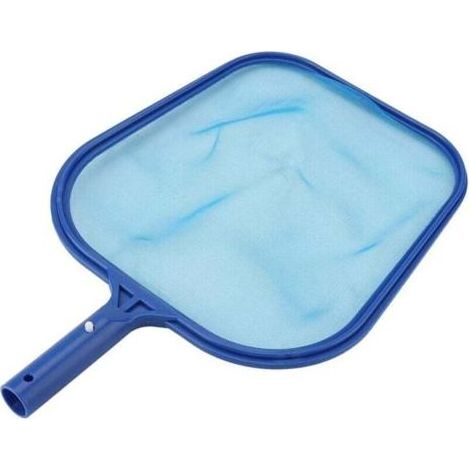 FENOPLASTICAUlisemÉpuisettes de Surface pour Piscine, Feuille Professionnelle en Plastique Rake Net Mesh Skimmer Clean Tool pour Piscine étang Bain à remous Fountain Fish Tank Bleu (1/4)
