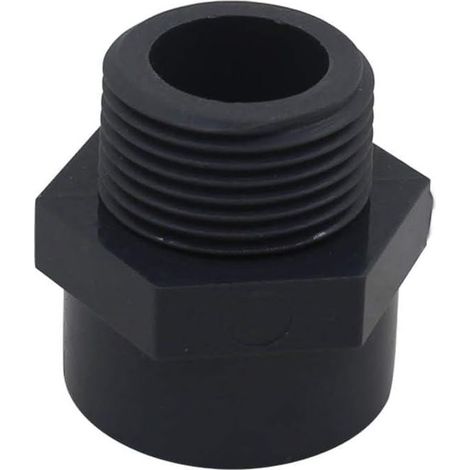 Embout filete pvc male 32mm embout a visser piscine raccord mixte pvc manchon fileté pvc,DN25,2pcs (Diamètre Interne 32mm - 1" filetage) (1/5)