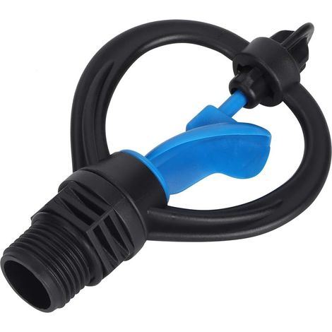 Arroseur de jardin en plastique, filetage mâle G1/2, lot de 5 gain de temps et arrosage uniforme rayon d'arrosage de 3 à 7 mètres adapté à l'arrosage des pelouses. (1/5)