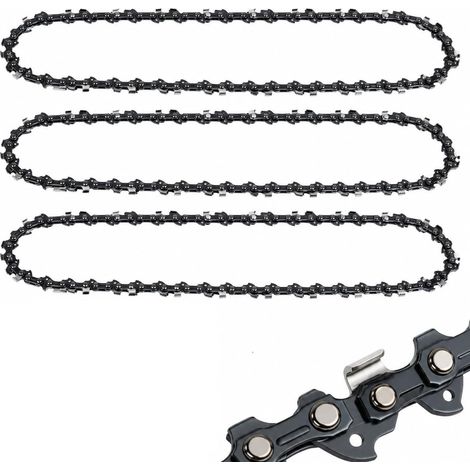 3 x Chaîne de Tronçonneuse 35 cm 3/8" LP 52 TG 1,3 mm – Chaîne de Remplacement pour Tronçonneuse 14 Pouces Compatible avec 35 cm 3/8" LP 52TG 1,3 mm (1/5)