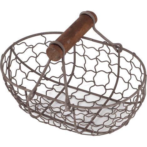 Panier de mariage en métal pour fille fleur, 2 pièces, décoration florale, paniers décoratifs pour maison (1/4)